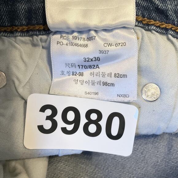 Signature Levi's Men Jeans 32X30 Blue Denim S37 Slim Classic Button Mid Rise - Picture 3 of 12